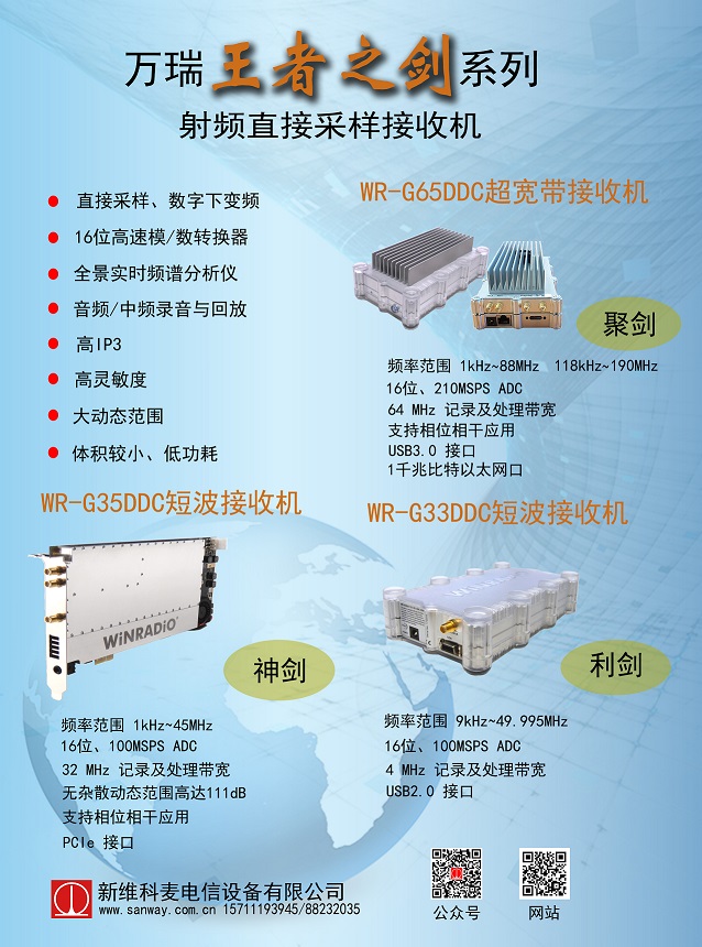 萬瑞 王者之劍 系列射頻直接采樣接收機